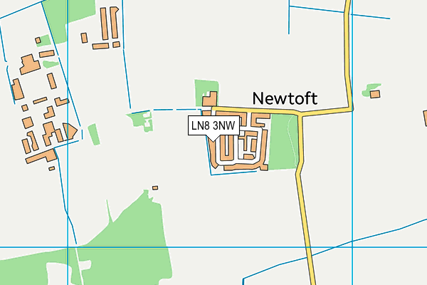 LN8 3NW map - OS VectorMap District (Ordnance Survey)
