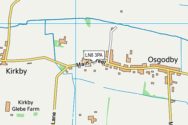 LN8 3PA map - OS VectorMap District (Ordnance Survey)