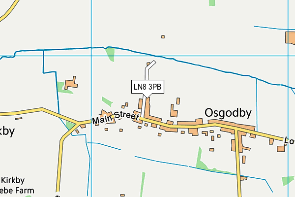 LN8 3PB map - OS VectorMap District (Ordnance Survey)