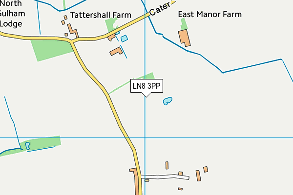 LN8 3PP map - OS VectorMap District (Ordnance Survey)