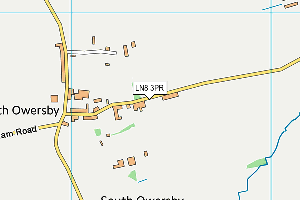 LN8 3PR map - OS VectorMap District (Ordnance Survey)