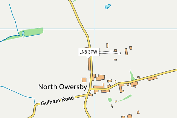 LN8 3PW map - OS VectorMap District (Ordnance Survey)