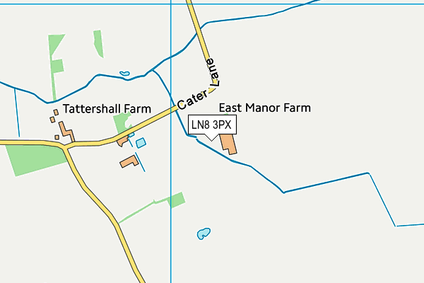 LN8 3PX map - OS VectorMap District (Ordnance Survey)
