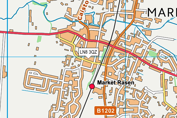 LN8 3QZ map - OS VectorMap District (Ordnance Survey)