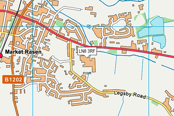 De Aston School map (LN8 3RF) - OS VectorMap District (Ordnance Survey)