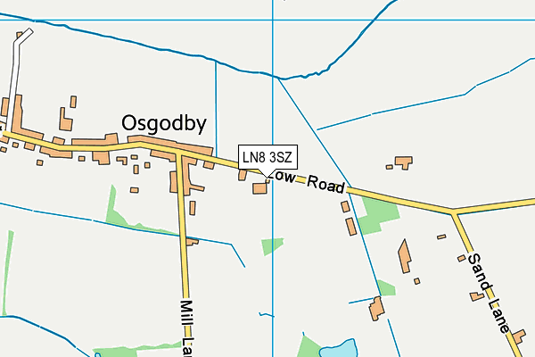 LN8 3SZ map - OS VectorMap District (Ordnance Survey)