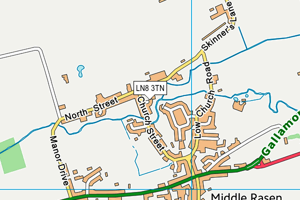 LN8 3TN map - OS VectorMap District (Ordnance Survey)