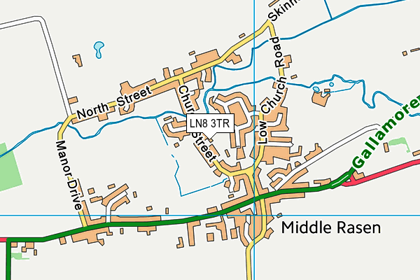 LN8 3TR map - OS VectorMap District (Ordnance Survey)