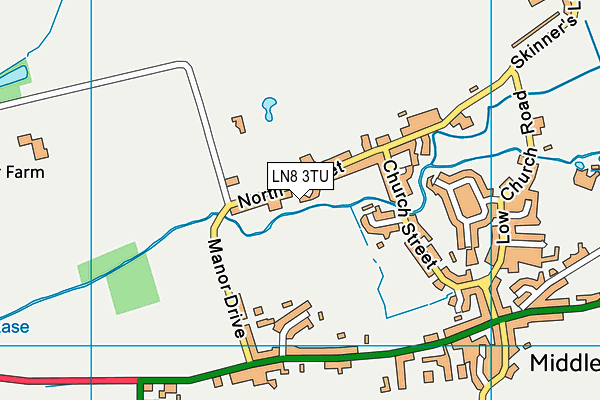 LN8 3TU map - OS VectorMap District (Ordnance Survey)