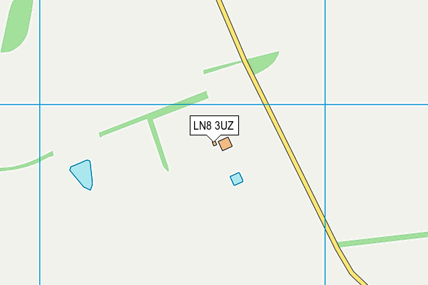 LN8 3UZ map - OS VectorMap District (Ordnance Survey)