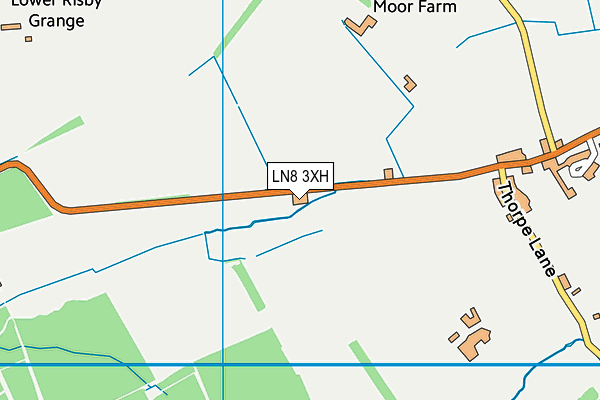 LN8 3XH map - OS VectorMap District (Ordnance Survey)