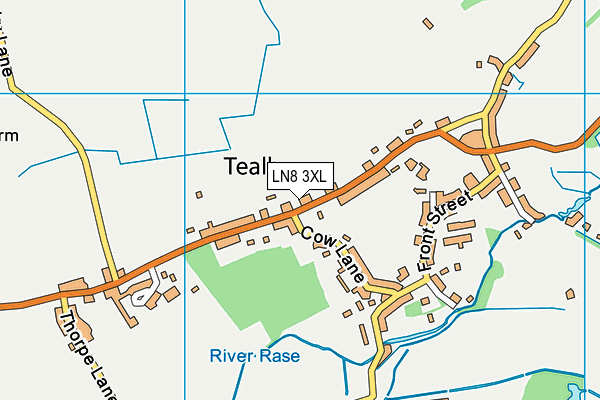 Tealby Tennis And Bowls Club map (LN8 3XL) - OS VectorMap District (Ordnance Survey)