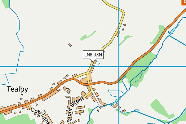 LN8 3XN map - OS VectorMap District (Ordnance Survey)