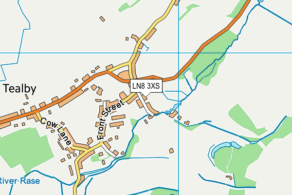 LN8 3XS map - OS VectorMap District (Ordnance Survey)