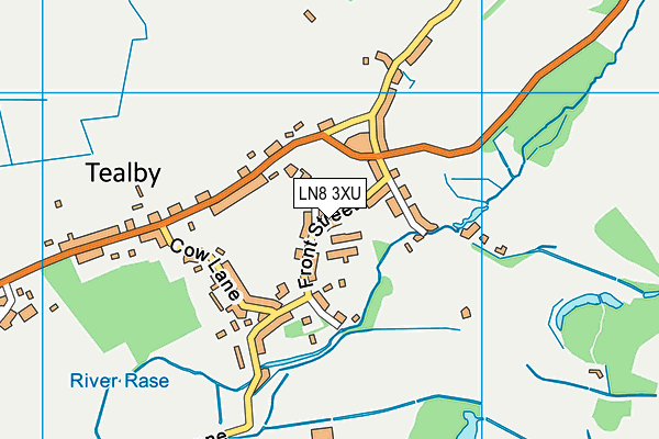 Tealby School map (LN8 3XU) - OS VectorMap District (Ordnance Survey)