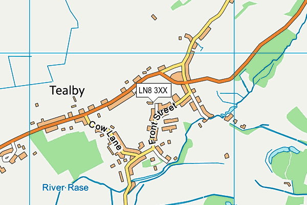 LN8 3XX map - OS VectorMap District (Ordnance Survey)