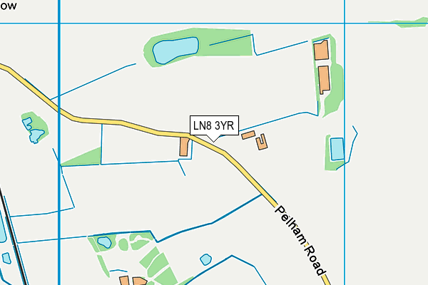 LN8 3YR map - OS VectorMap District (Ordnance Survey)