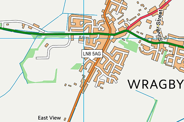 LN8 5AG map - OS VectorMap District (Ordnance Survey)