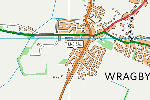 LN8 5AL map - OS VectorMap District (Ordnance Survey)