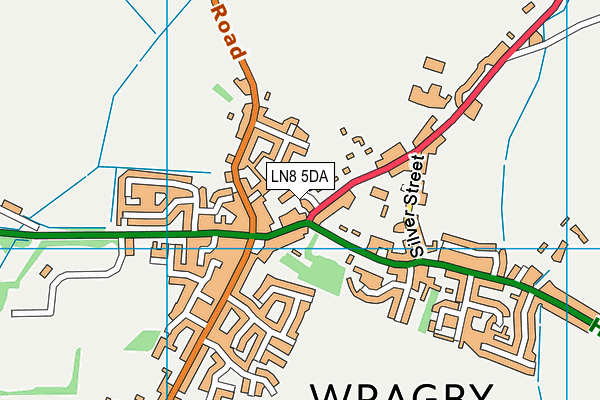 LN8 5DA map - OS VectorMap District (Ordnance Survey)