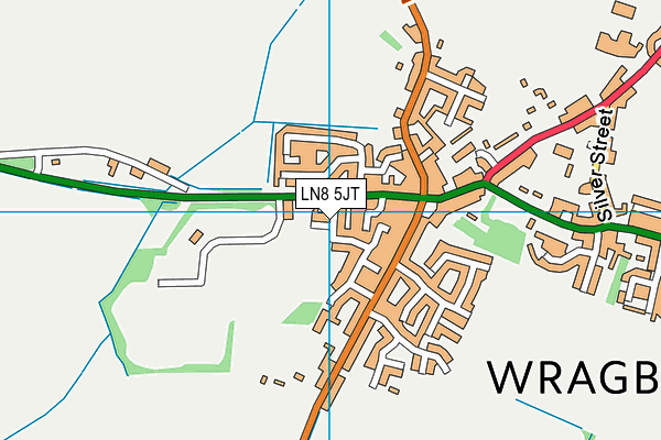 LN8 5JT map - OS VectorMap District (Ordnance Survey)