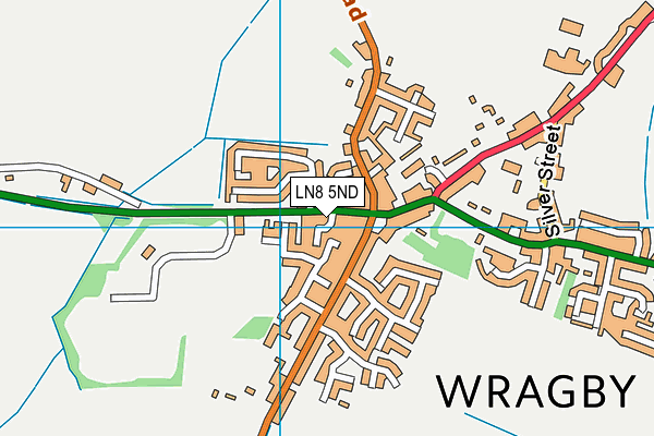 LN8 5ND map - OS VectorMap District (Ordnance Survey)