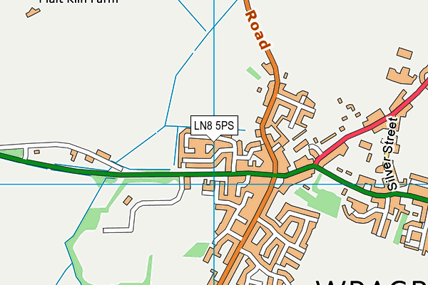 LN8 5PS map - OS VectorMap District (Ordnance Survey)