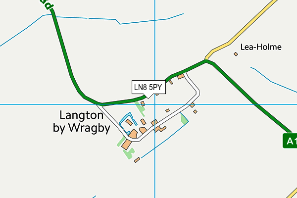 LN8 5PY map - OS VectorMap District (Ordnance Survey)