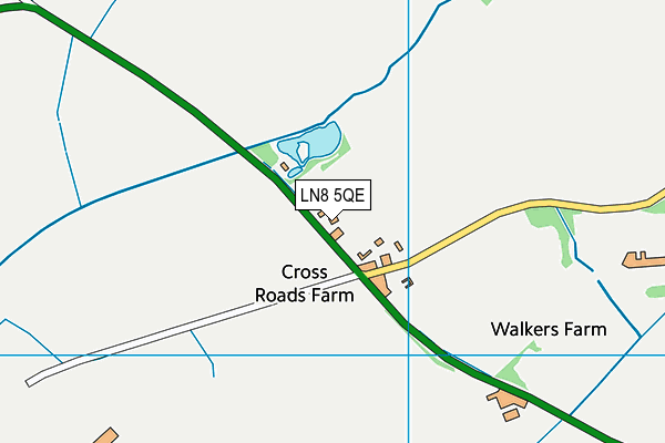 LN8 5QE map - OS VectorMap District (Ordnance Survey)