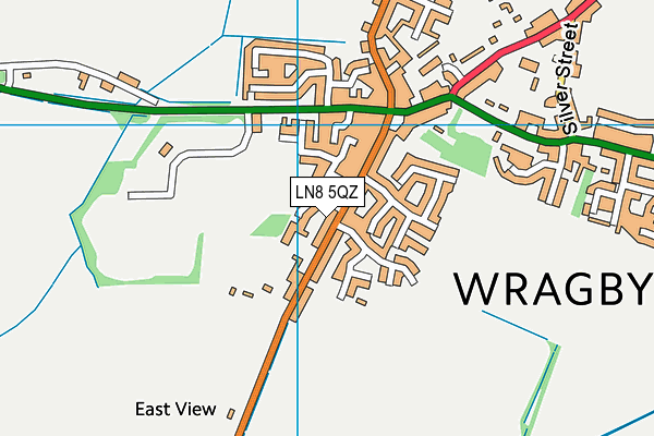 LN8 5QZ map - OS VectorMap District (Ordnance Survey)