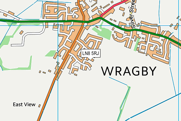 LN8 5RJ map - OS VectorMap District (Ordnance Survey)