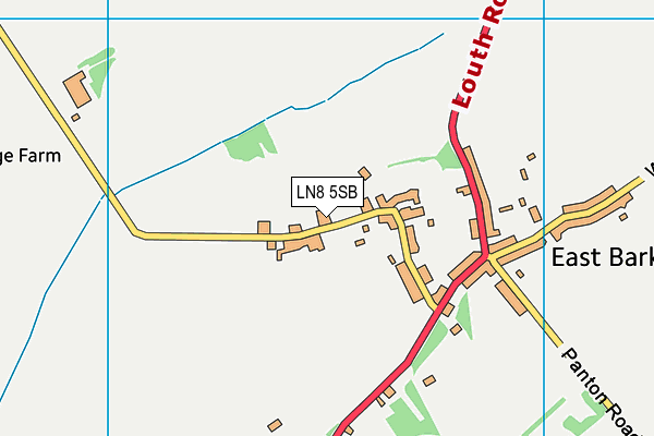 LN8 5SB map - OS VectorMap District (Ordnance Survey)