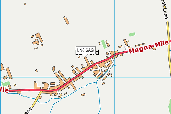 LN8 6AG map - OS VectorMap District (Ordnance Survey)