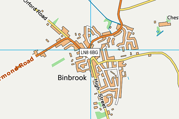 LN8 6BG map - OS VectorMap District (Ordnance Survey)