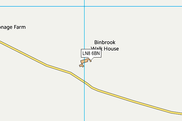 LN8 6BN map - OS VectorMap District (Ordnance Survey)