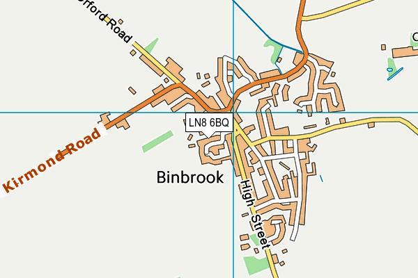 LN8 6BQ map - OS VectorMap District (Ordnance Survey)