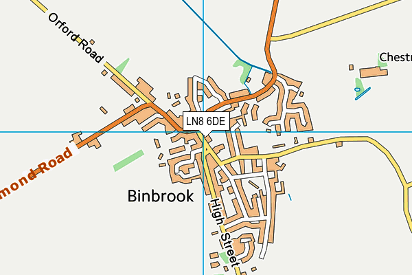 LN8 6DE map - OS VectorMap District (Ordnance Survey)