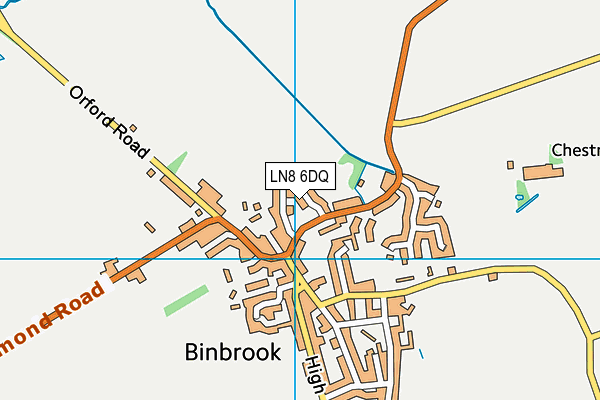 LN8 6DQ map - OS VectorMap District (Ordnance Survey)
