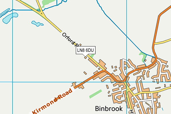 Binbrook CofE Primary School map (LN8 6DU) - OS VectorMap District (Ordnance Survey)
