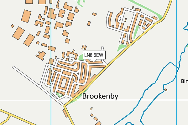 LN8 6EW map - OS VectorMap District (Ordnance Survey)