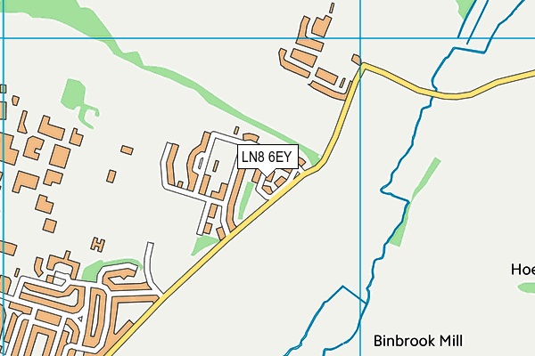 LN8 6EY map - OS VectorMap District (Ordnance Survey)