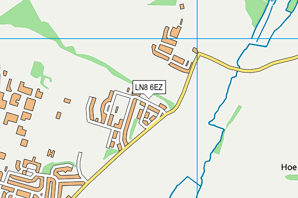 LN8 6EZ map - OS VectorMap District (Ordnance Survey)