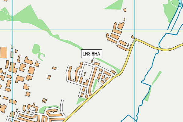 LN8 6HA map - OS VectorMap District (Ordnance Survey)