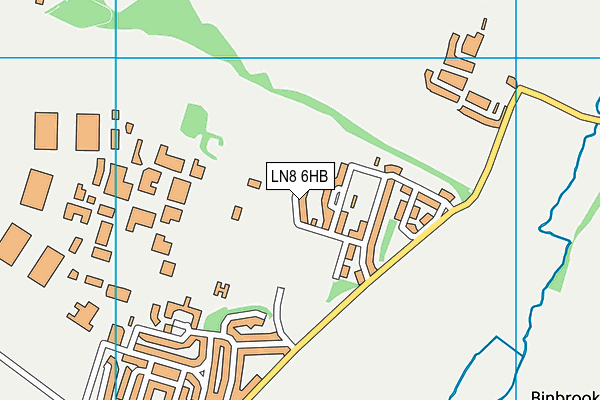 LN8 6HB map - OS VectorMap District (Ordnance Survey)