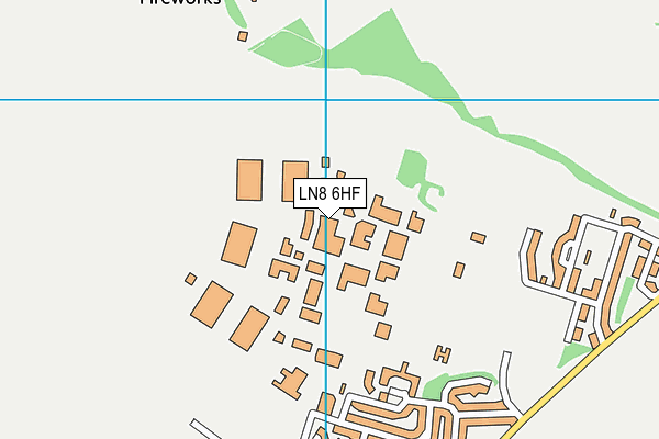 LN8 6HF map - OS VectorMap District (Ordnance Survey)