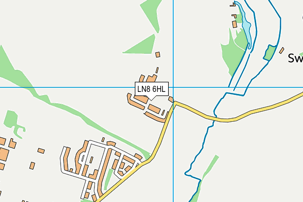 LN8 6HL map - OS VectorMap District (Ordnance Survey)