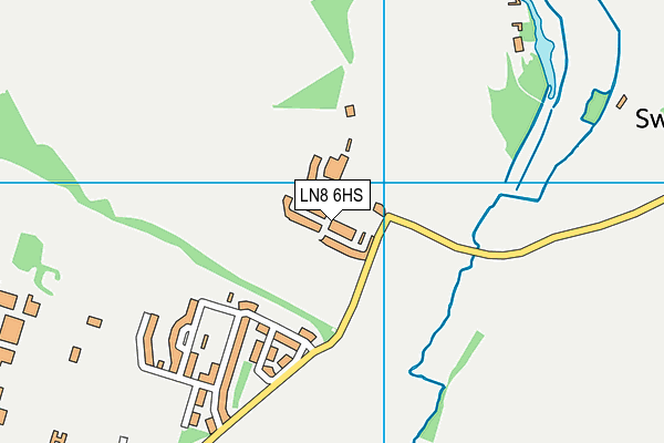 LN8 6HS map - OS VectorMap District (Ordnance Survey)