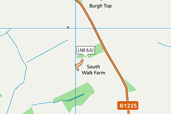 LN8 6JU map - OS VectorMap District (Ordnance Survey)
