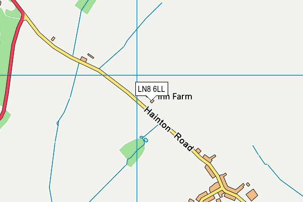 LN8 6LL map - OS VectorMap District (Ordnance Survey)