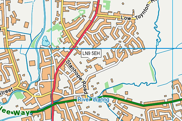 LN9 5EH map - OS VectorMap District (Ordnance Survey)